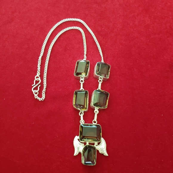 Faceted Smoky Quartz Necklace   - Picture 1 of 10